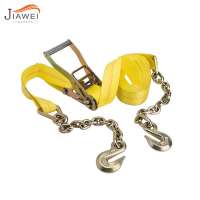 Cargo safety with s hooks chain Anchor assembly plastic tie down straps 5000kg x 18m ergo ratchet strap