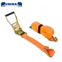 2''/10m/5000daN/5Ton  Heavy Duty Tie Down polyester strap with double J hooks/ Cargo Lashing Strap Belt