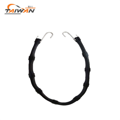 OEM custom adjustable rubber strap with S hooks